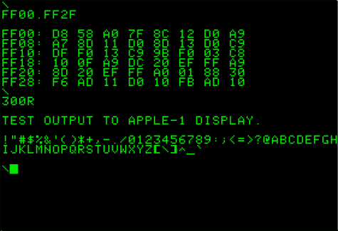 Apple-1 Display