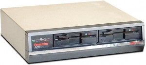 Franklin Ace 2100, upgraded to use two disk drives, Photo credit: Old-computers.net