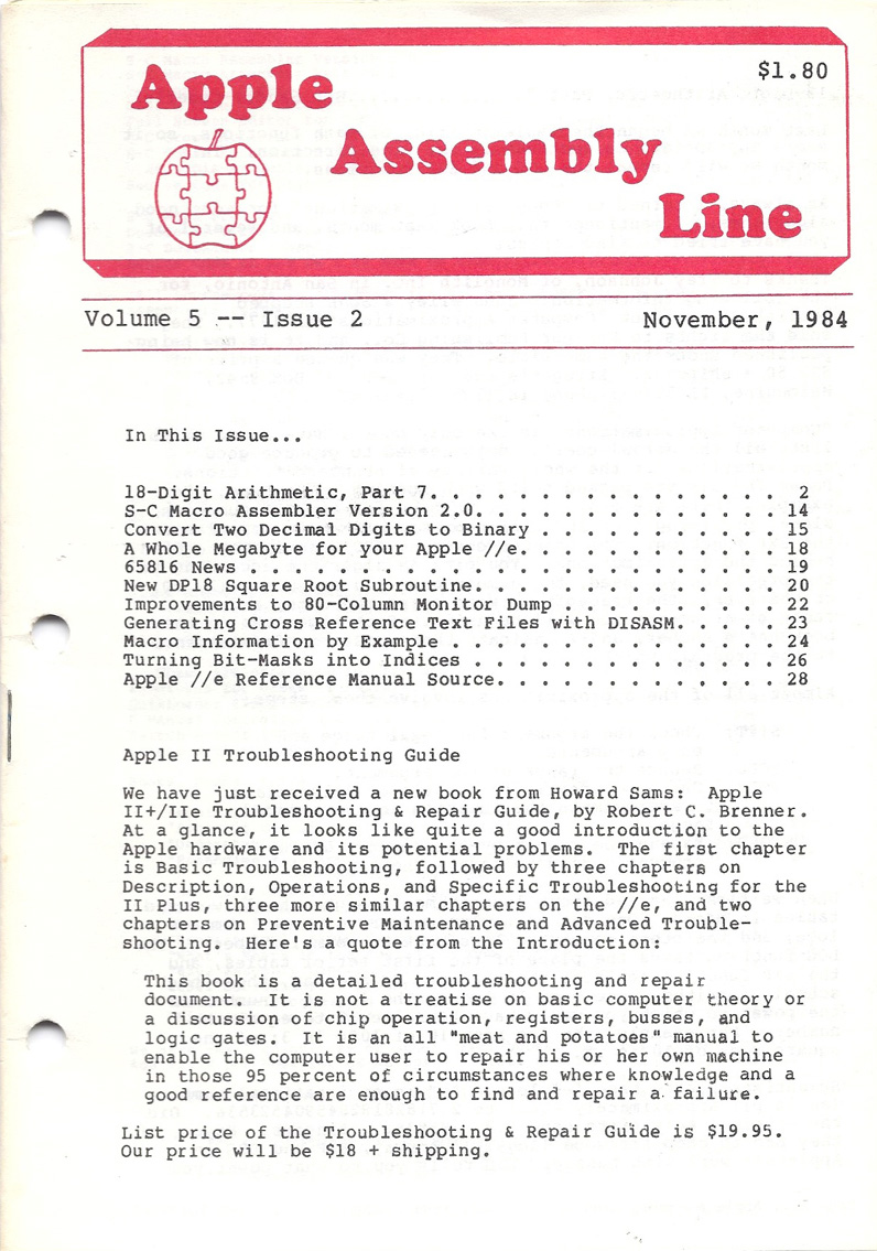 Apple Assembly Line, Nov 1984