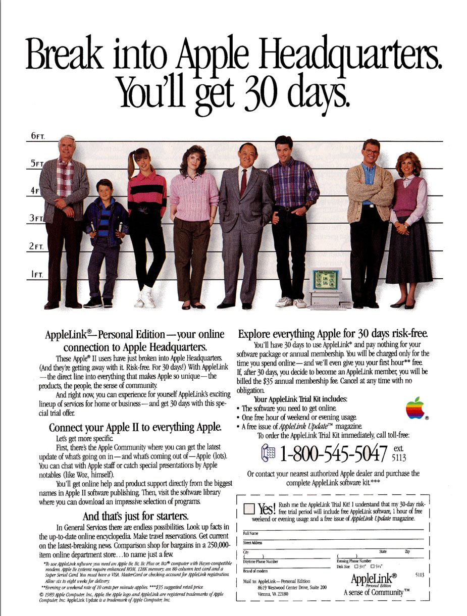 AppleLink Personal Edition ad